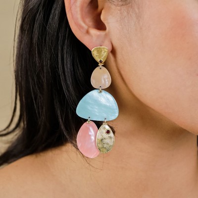 Boucles d’oreille Laly, Marque Franck Herval | Bijoux Totem.