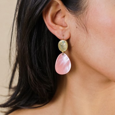 Dormeuses Laly, Marque Franck Herval | Bijoux Totem.