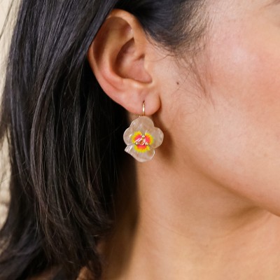 Dormeuses Garance, Marque Franck Herval | Bijoux Totem.