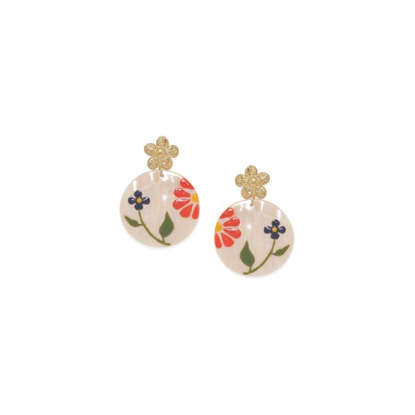 FRANCK HERVAL Boucles d’oreilles Poussoir Rosalie.
