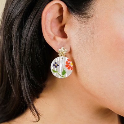 Boucles Rosalie, Marque Franck Herval | Bijoux Totem.