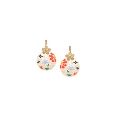 Dormeuses Rosalie, Marque Franck Herval | Bijoux Totem.