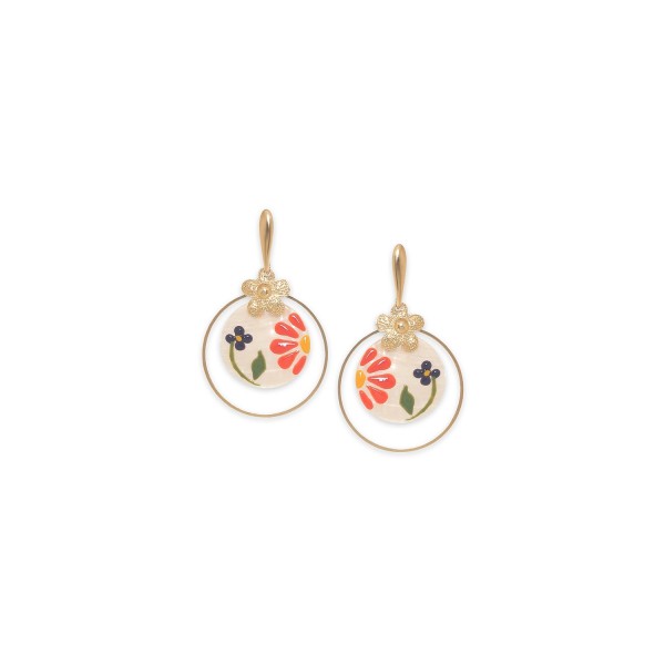FRANCK HERVAL Boucles d’oreilles Poussoir Rosalie.