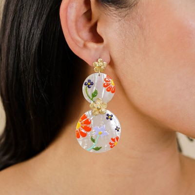 Boucles Rosalie, Marque Franck Herval | Bijoux Totem.