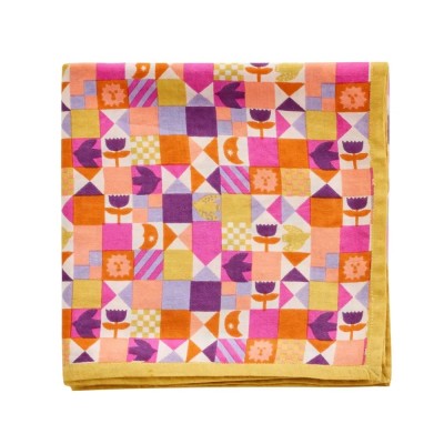 Foulard Patchy Miel, Marque BONHEUR DU JOUR | Bijoux Totem.