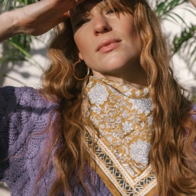 Foulard Tupia, Marque BONHEUR DU JOUR | Bijoux Totem.