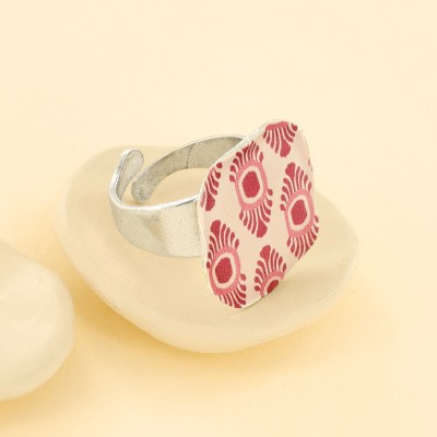Bague ajustable Ikat, Marque Taratata bijoux | Bijoux Totem.