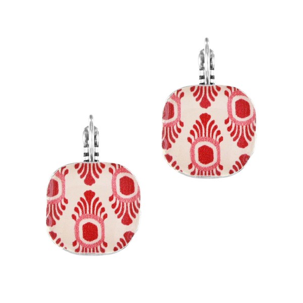 TARATATA bijoux Boucles d’oreilles Dormeuses Ikat.