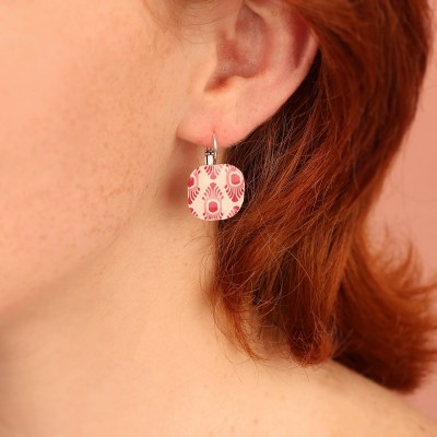 Dormeuses Ikat, Marque Taratata bijoux | Bijoux Totem