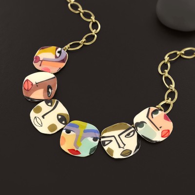 Collier Plastron Girls, Marque Taratata | Bijoux Totem