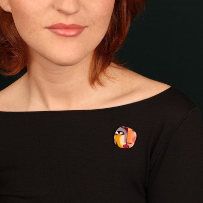 Broche fantaisie Girls, Marque Taratata | Bijoux Totem
