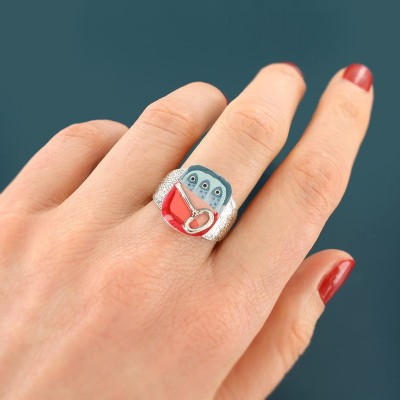 Bague ajustable Food, Marque Taratata bijoux | Bijoux Totem.