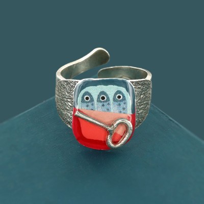 Bague ajustable Food, Marque Taratata bijoux | Bijoux Totem.