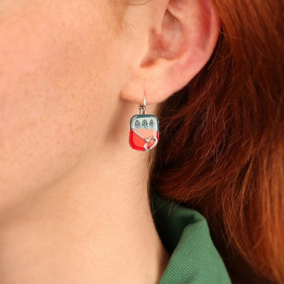 Dormeuses Food, Marque Taratata bijoux | Bijoux Totem