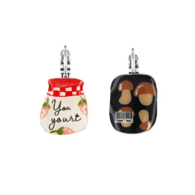 Dormeuses Food, Marque Taratata bijoux | Bijoux Totem