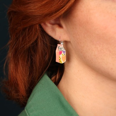 Dormeuses Food, Marque Taratata bijoux | Bijoux Totem