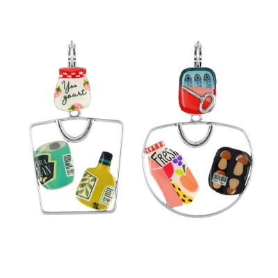 Dormeuses Food, Marque Taratata bijoux | Bijoux Totem