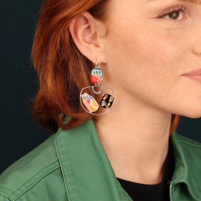 Dormeuses Food, Marque Taratata bijoux | Bijoux Totem