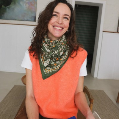 Foulard Bombay Vert, Marque SO FAMILY | Bijoux Totem.