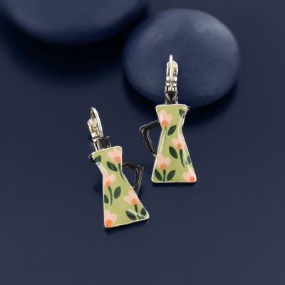 Dormeuses Chicorée, Marque Taratata bijoux | Bijoux Totem
