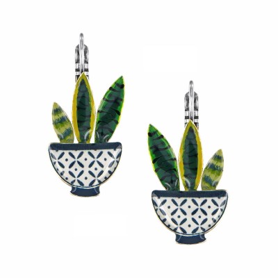 Dormeuses Chicorée, Marque Taratata bijoux | Bijoux Totem