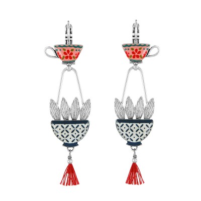 Dormeuses Chicorée, Marque Taratata bijoux | Bijoux Totem