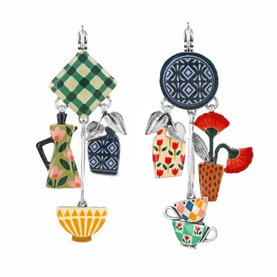 Dormeuses Chicorée, Marque Taratata bijoux | Bijoux Totem