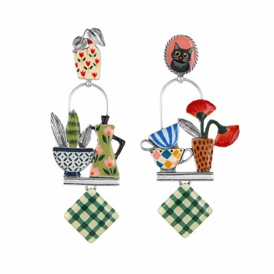 Boucles d'oreilles Chicorée, Taratata bijoux | Bijoux Totem