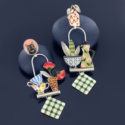 Boucles d'oreilles Chicorée, Taratata bijoux | Bijoux Totem