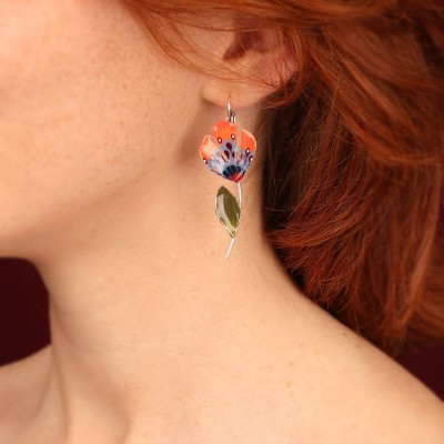 Dormeuses Bornéo, Marque Taratata bijoux | Bijoux Totem