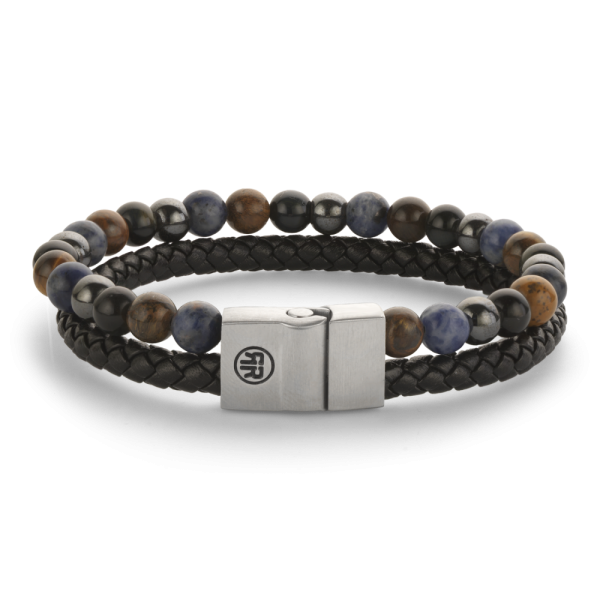 REBEL&ROSE Bracelet Ajustable Blue Rain.