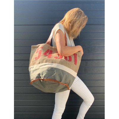 Sac Cabas Vintage Rétro, Marque CASA NATURA | Bijoux Totem