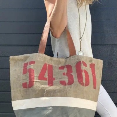 Sac Cabas Vintage Rétro, Marque CASA NATURA | Bijoux Totem