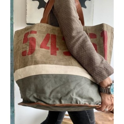 Sac Cabas Vintage Rétro, Marque CASA NATURA | Bijoux Totem
