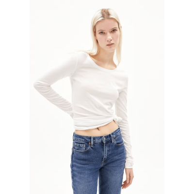 ARMEDANGELS -  Haut à manches longues Einiaara - Off white
