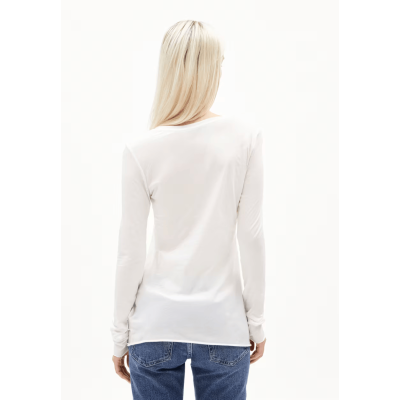 ARMEDANGELS -  Haut à manches longues Einiaara - Off white