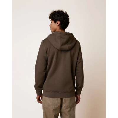 FAGUO - Sweat zippé Mesnil - Marron