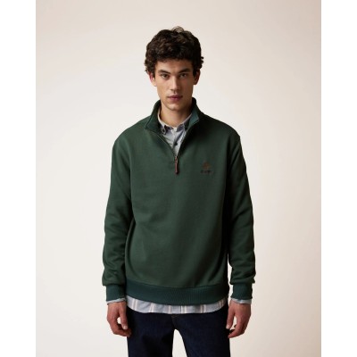 FAGUO - Sweat zippé Amboise - Kaki