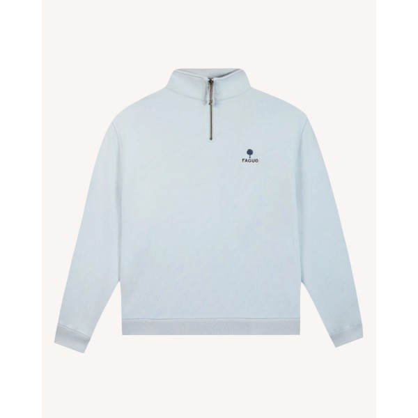 FAGUO - Sweat zippé Amboise - Bleu clair