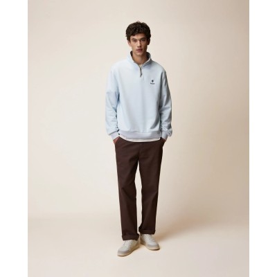 FAGUO - Sweat zippé Amboise - Bleu clair