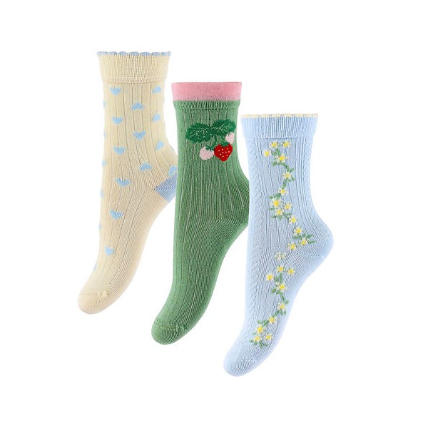 MINIPOP - Chaussettes en bambou x3 - Clear Sky