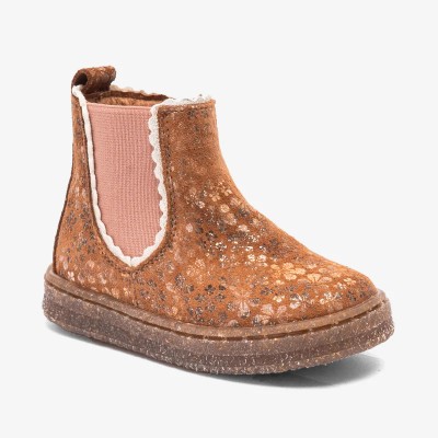 BISGAARD - Bottines Siggi Lamb - Marron à Fleur