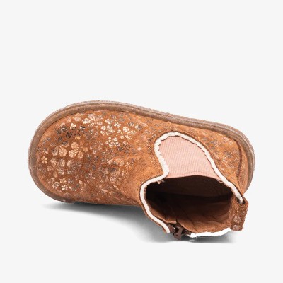 BISGAARD - Bottines Siggi Lamb - Marron à Fleur