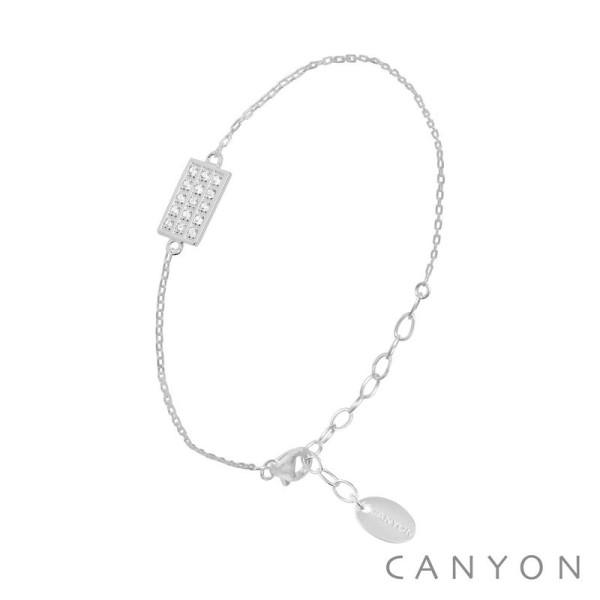 CANYON France Bracelet Ajustable Argent.