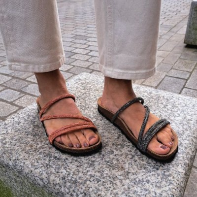 LA MAISON DE L’ESPADRILLE – Sandales 3478 Pailleté Bronze