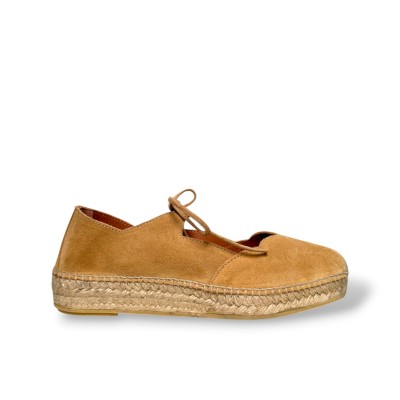 LA MAISON DE L'ESPADRILLE - Ballerine à lacets - Cuero