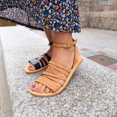THELUTO - Sandales Athina Camel