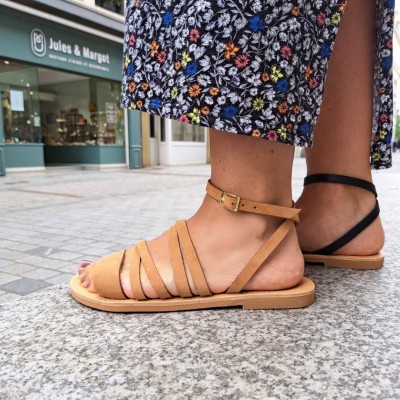 THELUTO - Sandales Athina Camel