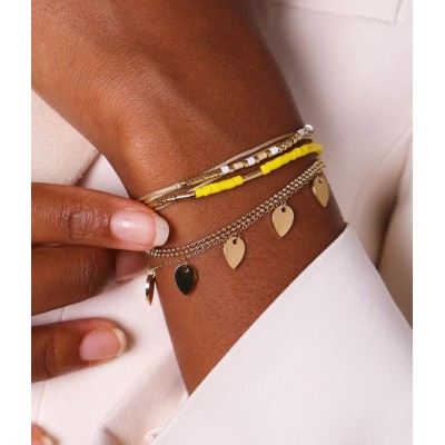 Bracelet Flavi Acier doré, Marque Zag Bijoux | Bijoux Totem