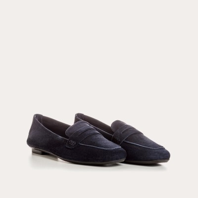 REQINS – Mocassins Hema velours – Marine
